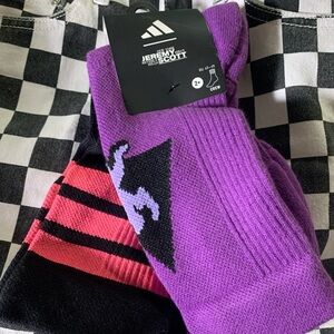 Jeremy Scott Adidas Pride 2 pack socks Size Large New!